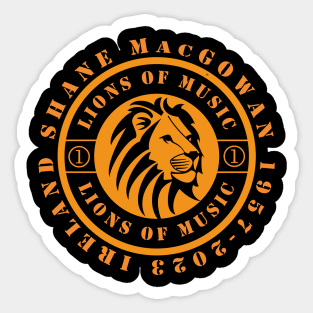 ND Shane MacGowan Ireland 1957 2023 Music D76 Sticker